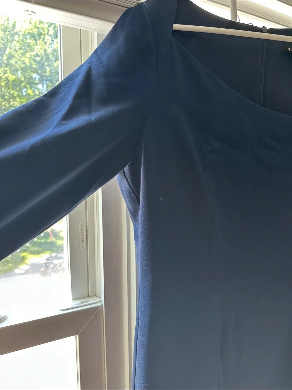 Black Halo Asymmetrical Neckline, Size 16